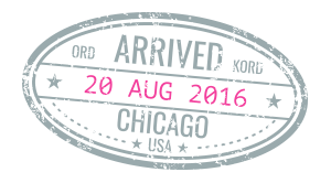 Entry Chicago Stamp on Passport