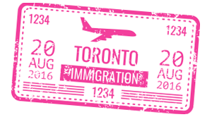 Toronto Entry Stamp on Passport